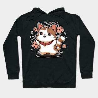 Carefree Kawaii Cat Hoodie